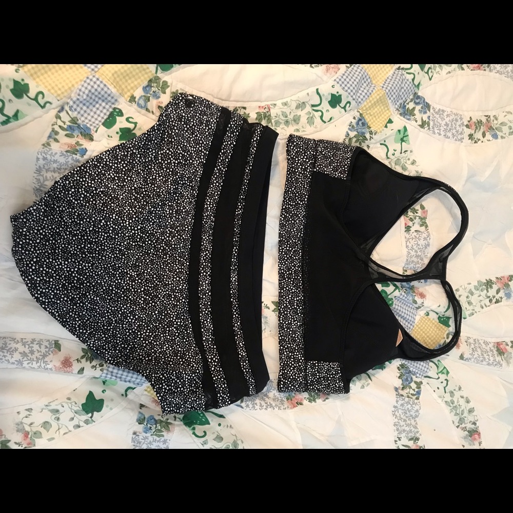 LuluLemon high waist mesh swimsuit
